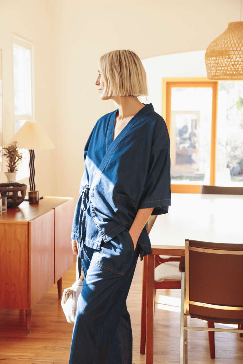 OddBird Loungewear *NEW* Kardeş Loungewear Separates - Chambray