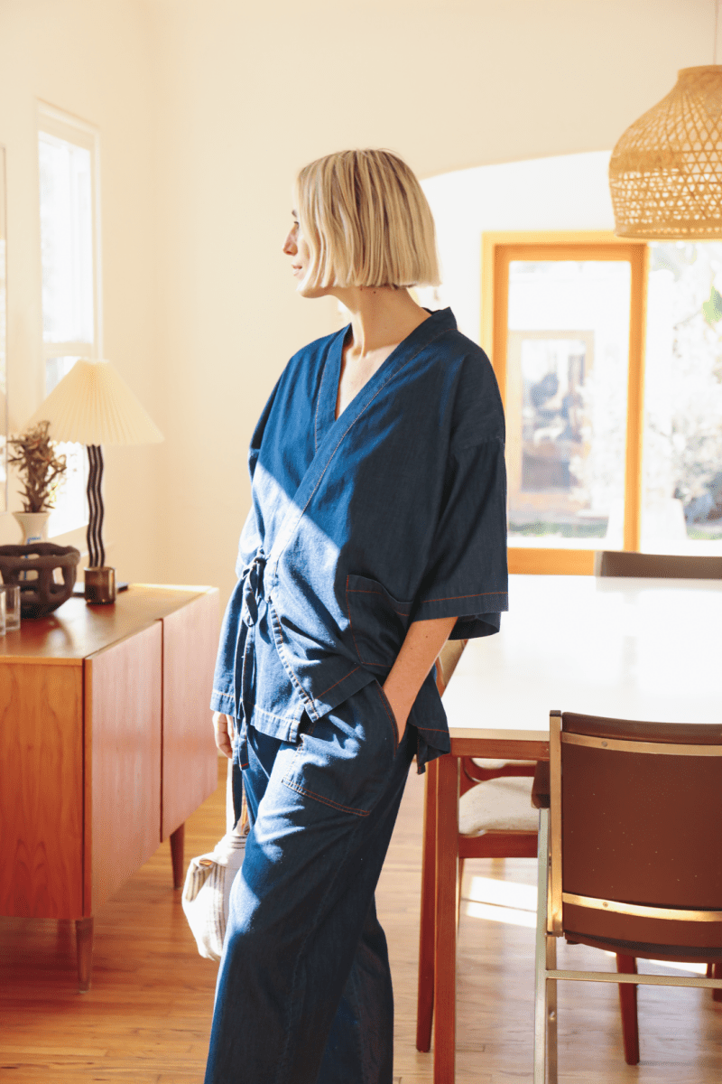 OddBird Loungewear *NEW* Kardeş Loungewear Separates - Chambray