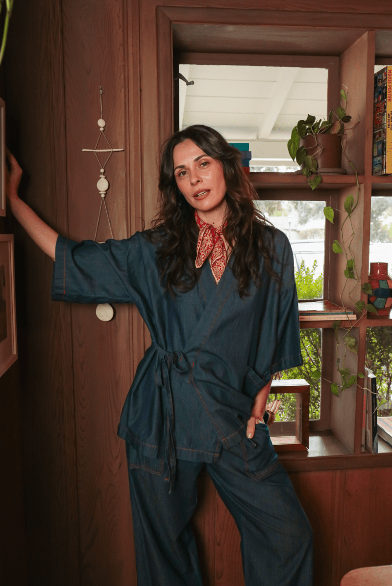 OddBird Loungewear *NEW* Kardeş Loungewear Separates - Chambray