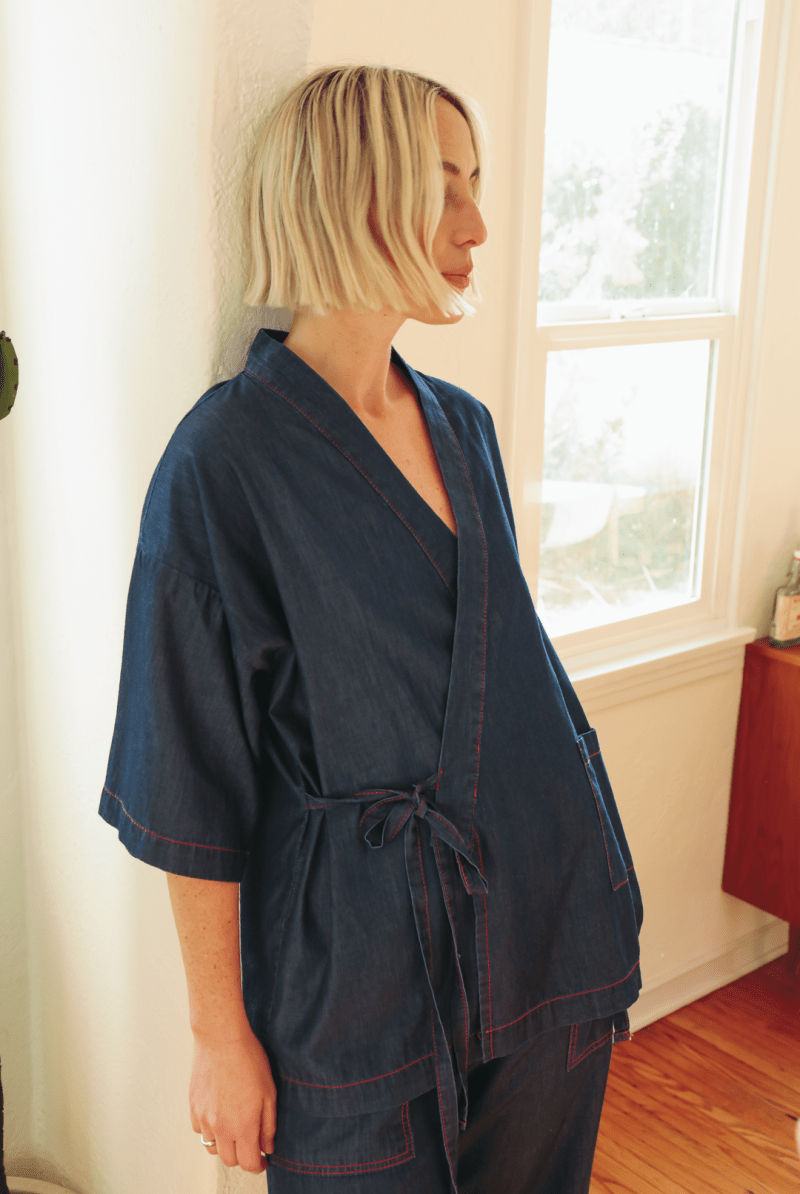 OddBird Loungewear *NEW* Kardeş Loungewear Separates - Chambray