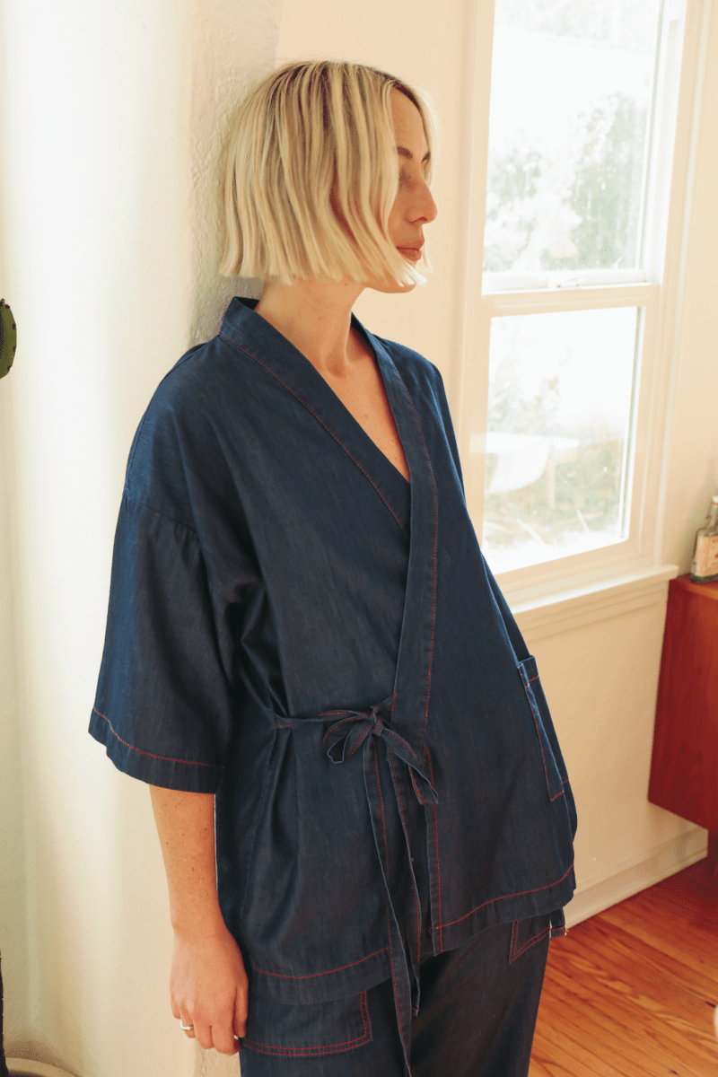 OddBird Loungewear *NEW* Kardeş Loungewear Separates - Chambray