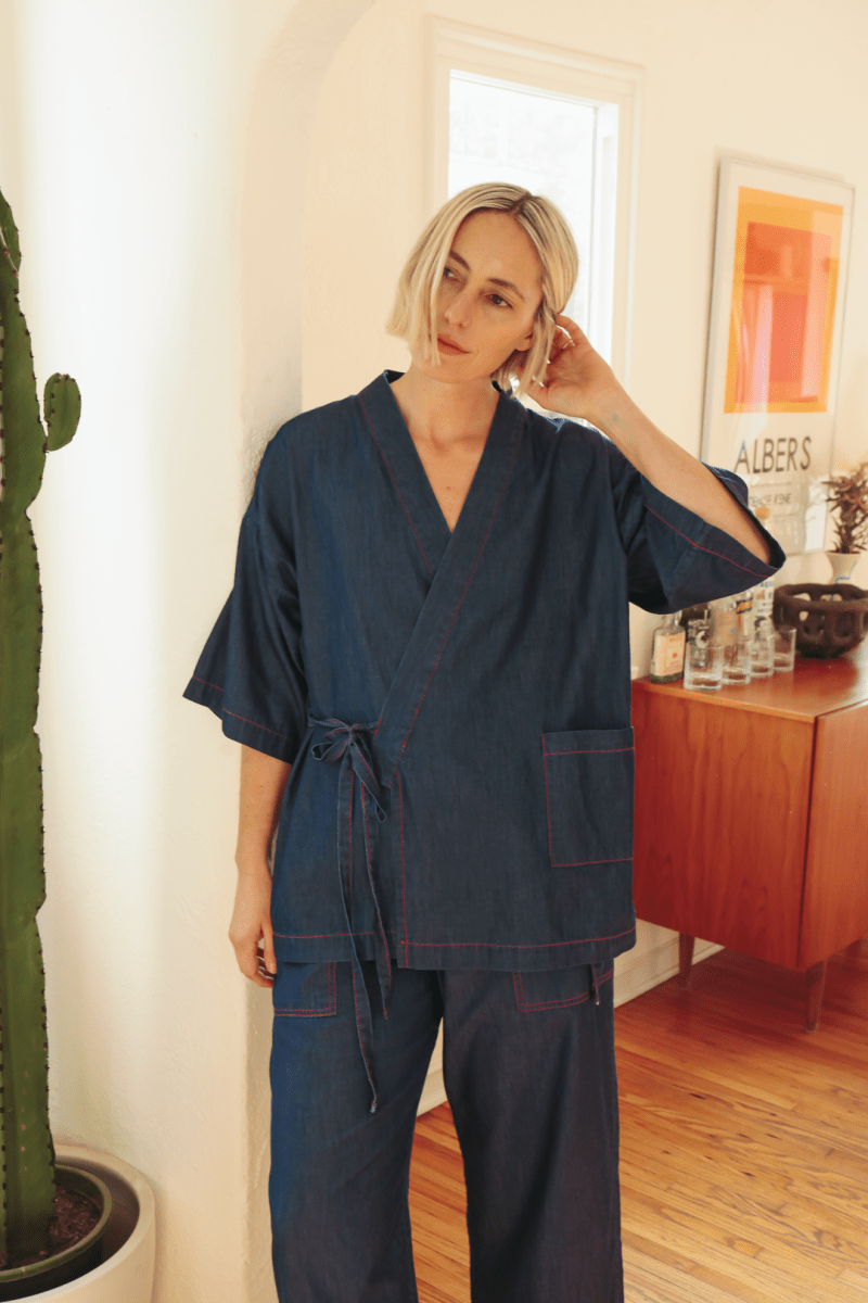 OddBird Loungewear *NEW* Kardeş Loungewear Separates - Chambray
