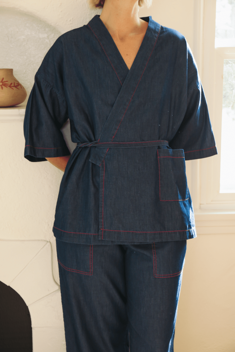 OddBird Loungewear *NEW* Kardeş Loungewear Separates - Chambray
