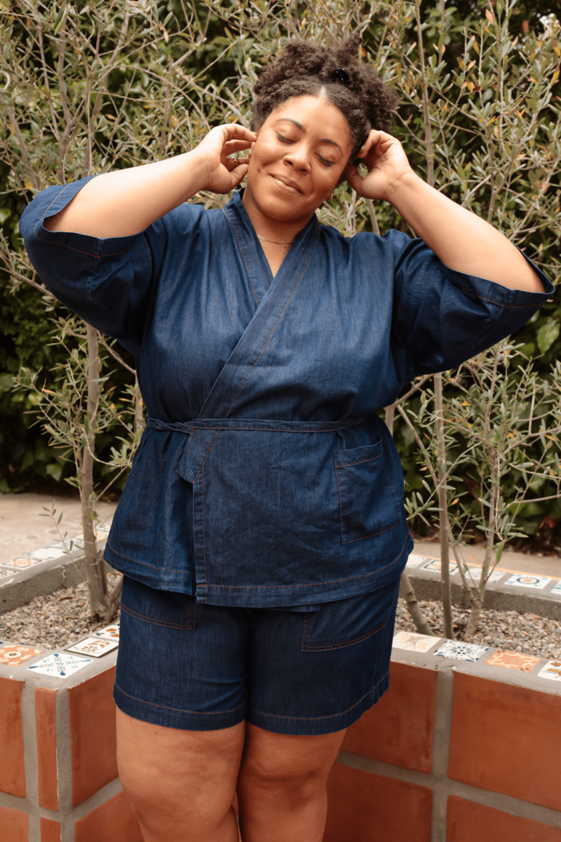 OddBird Loungewear *NEW* Kardeş Loungewear Shorts - Chambray