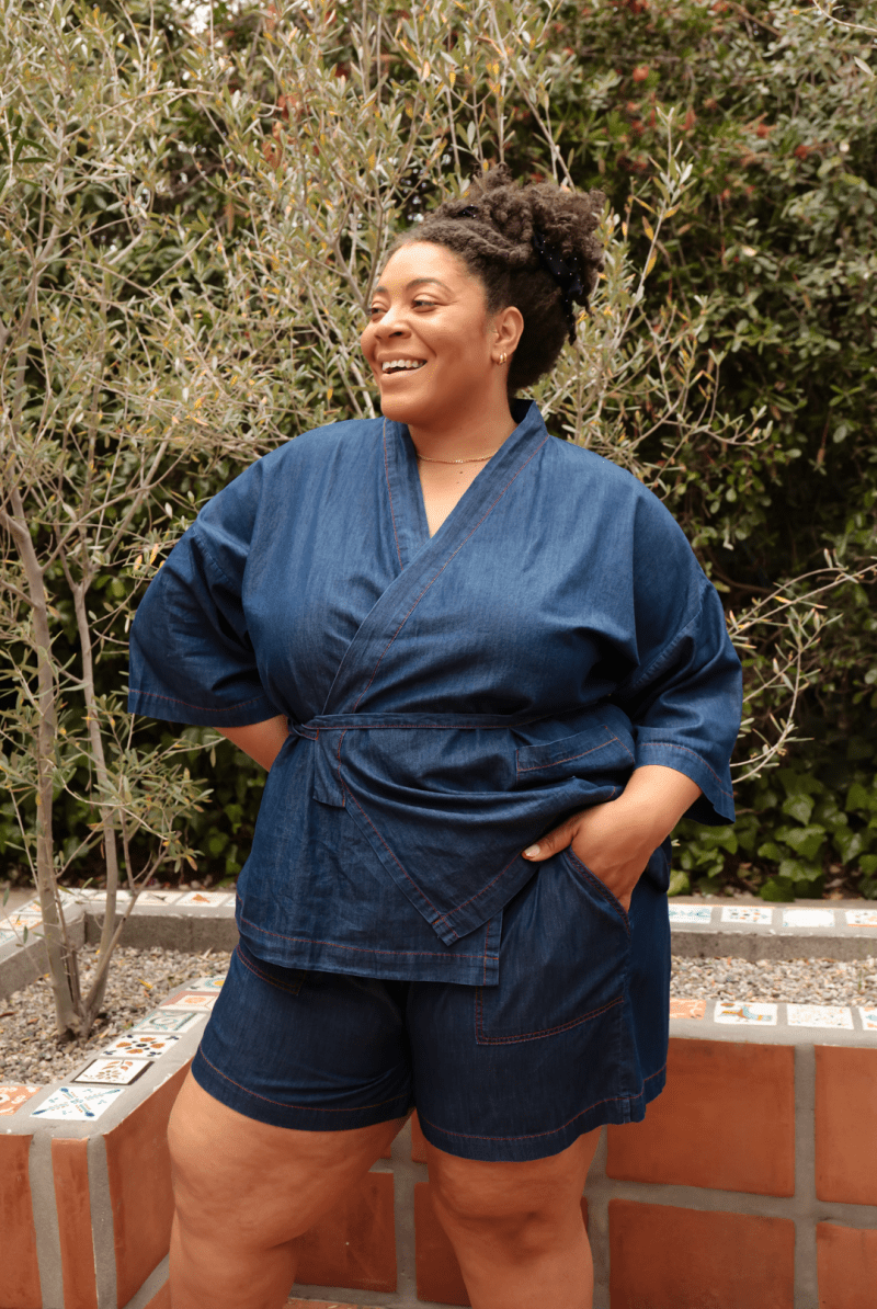 OddBird Loungewear *NEW* Kardeş Loungewear Shorts - Chambray