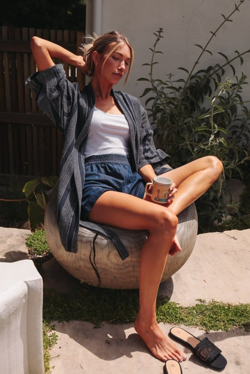 OddBird Loungewear *NEW* Kardeş Loungewear Shorts - Chambray