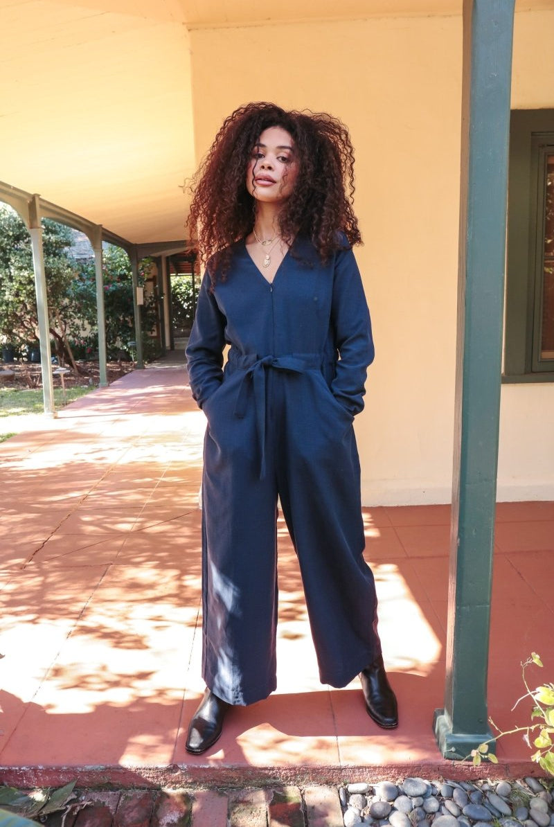 *NEW* Limited Edition Divane Jumpsuit - Long - Sleeve - JLEDIVANLSKHKIXXS - OddBird Co.