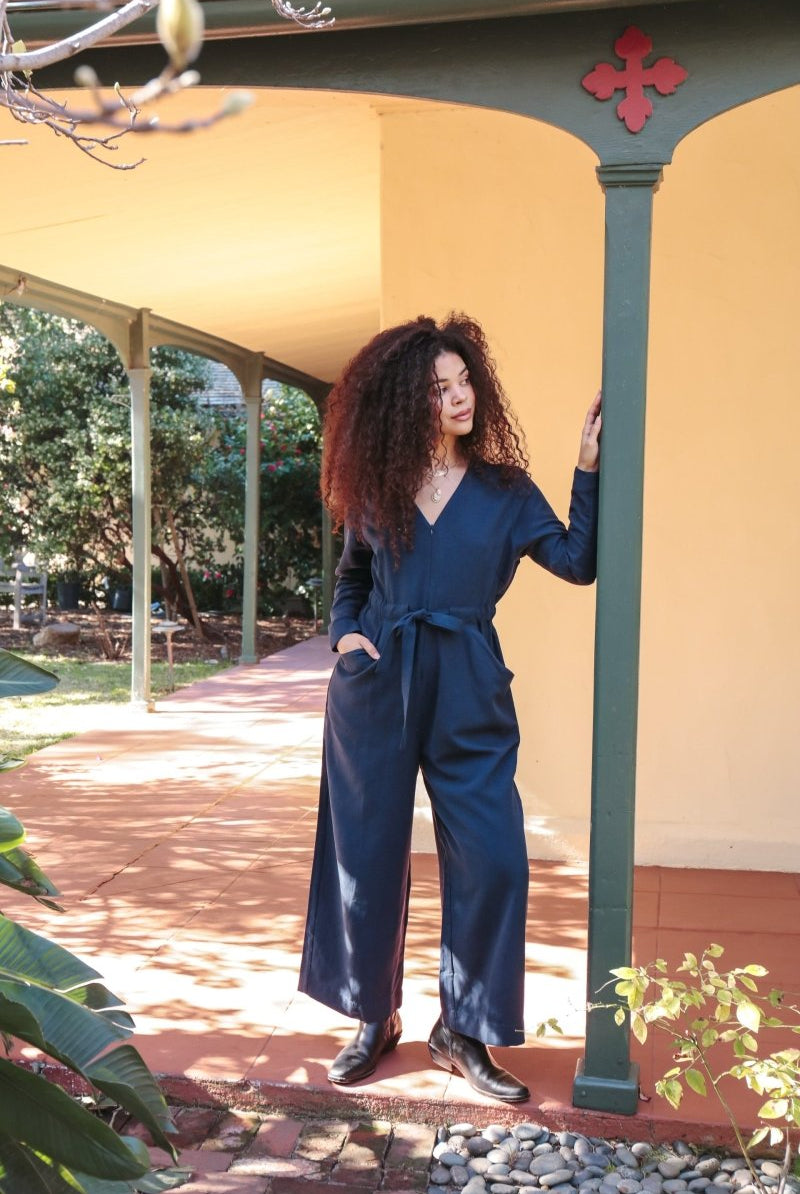 *NEW* Limited Edition Divane Jumpsuit - Long - Sleeve - JLEDIVANLSKHKIXXS - OddBird Co.