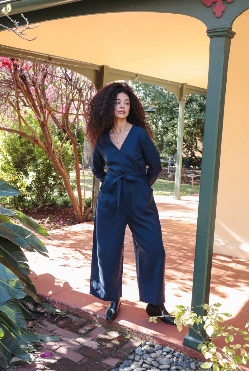 *NEW* Limited Edition Divane Jumpsuit - Long - Sleeve - JLEDIVANLSKHKIXXS - OddBird Co.