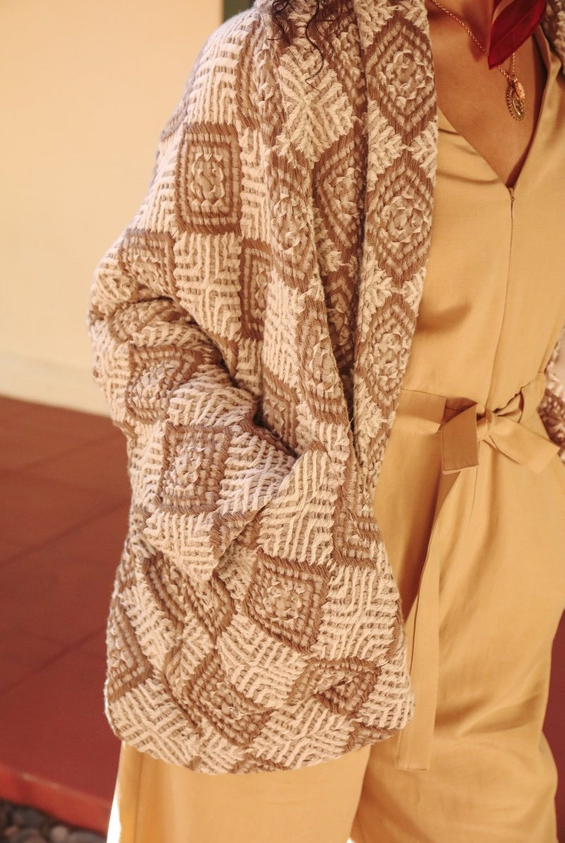 *NEW* Limited Edition Zarif Shawl Sweater - OLEZARIFCRMLXXS - OddBird Co.