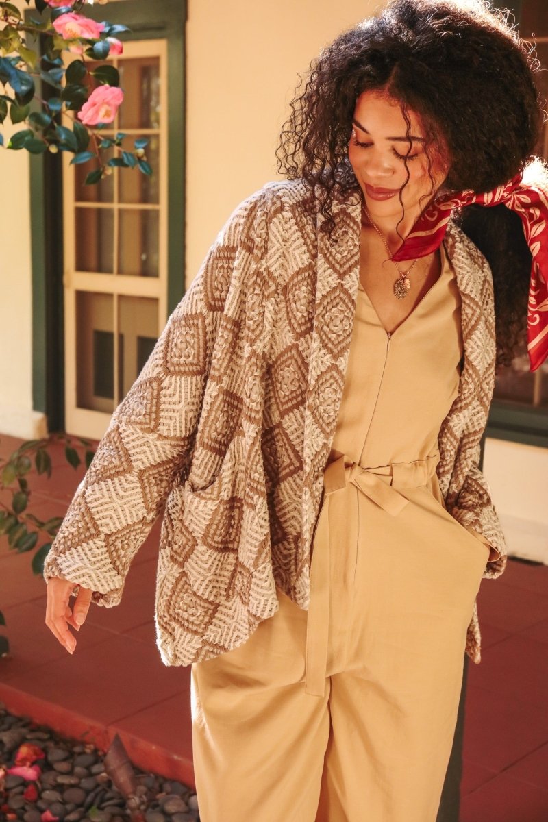 *NEW* Limited Edition Zarif Shawl Sweater - OLEZARIFCRMLXXS - OddBird Co.