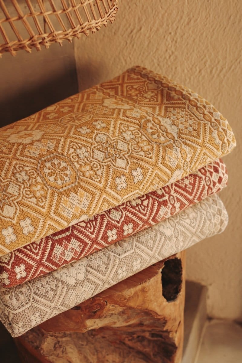 *NEW* Mosaic Handwoven Blanket - King - BMNEUT - OddBird Co.