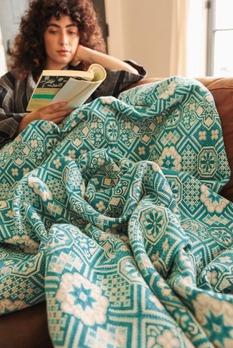OddBird Blankets Mosaic Handwoven Blanket - King/Queen