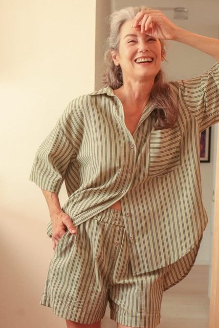 *NEW* Neşe Separates - Minted Stripe - TLENESEMINTXS - OddBird Co.