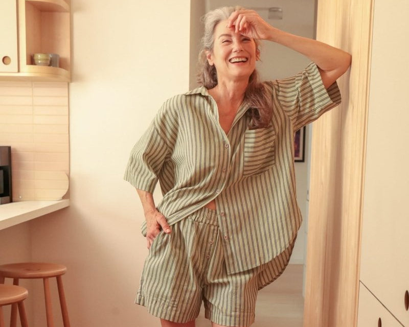 *NEW* Neşe Separates - Minted Stripe - TLENESEMINTXS - OddBird Co.