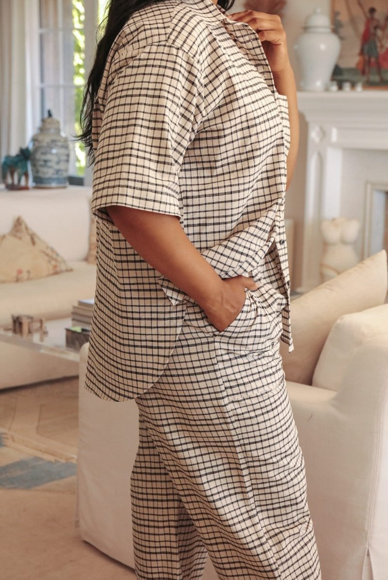 *NEW* Neşe Shirt- Picnic Check - DLENESEPCXS - OddBird Co.