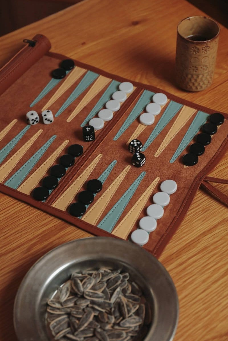 OddBird Accessories Brown *NEW* Oddbird Travel Tavla (Backgammon)