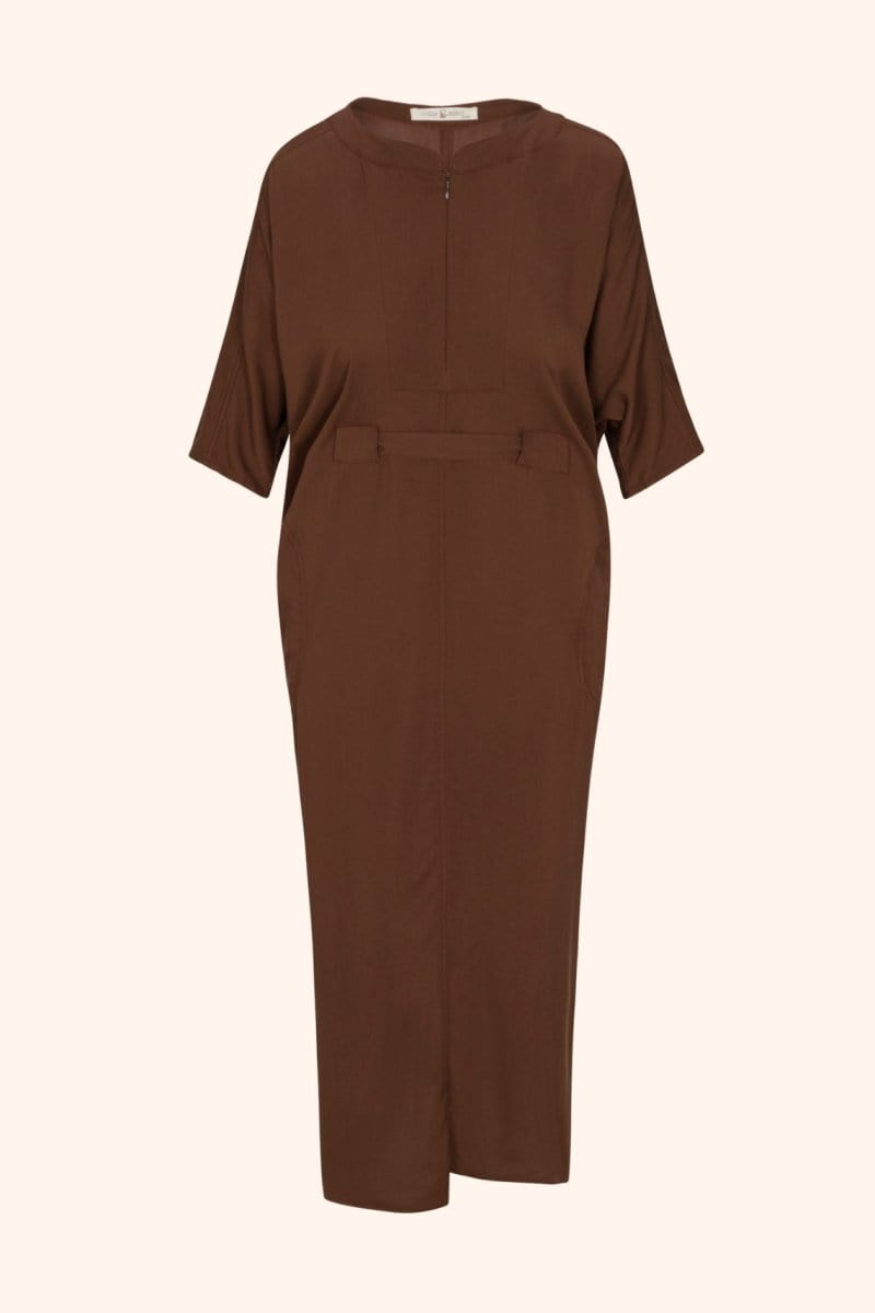 OddBird Loungewear Rüya Tunic - Chocolate Brown