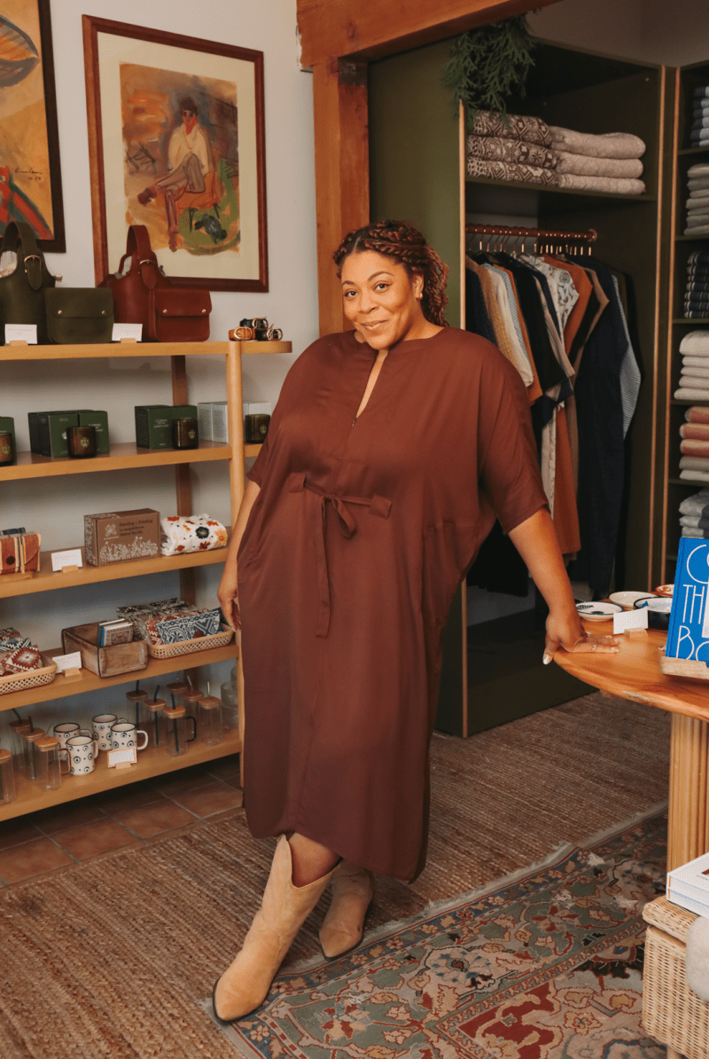 OddBird Loungewear Rüya Tunic - Chocolate Brown