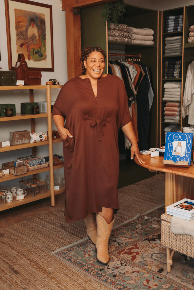 OddBird Loungewear Rüya Tunic - Chocolate Brown