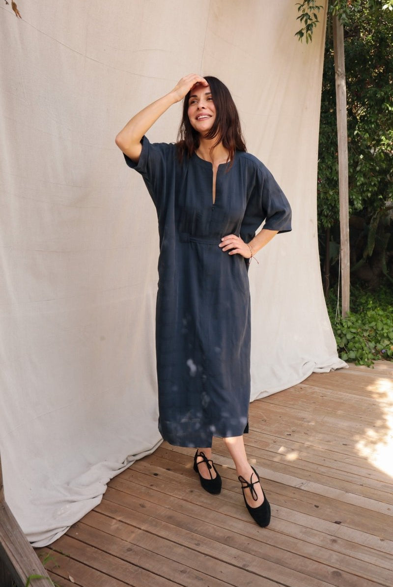 Rüya Tunic - Indigo - DLERUYAINDIXXS - OddBird Co.