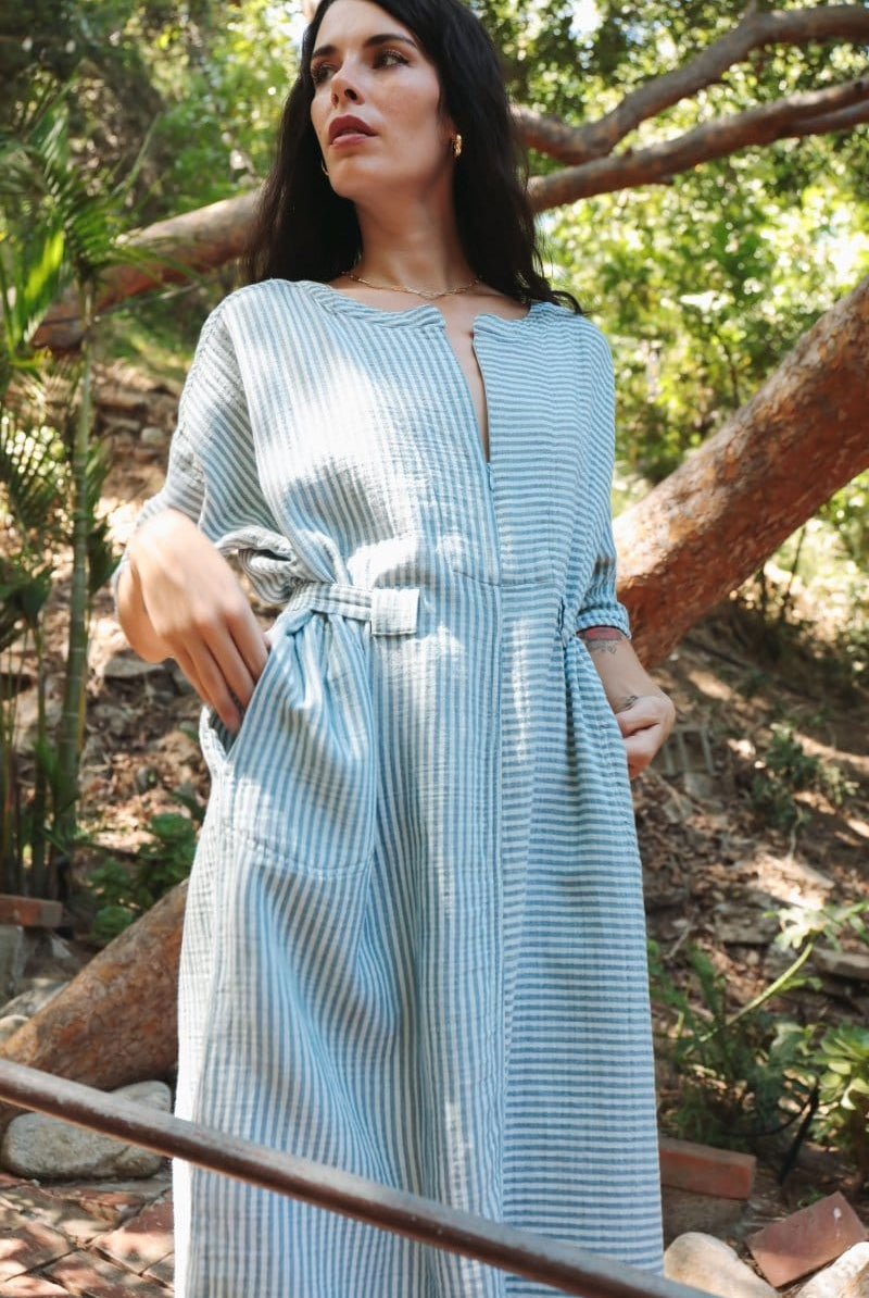 OddBird Loungewear Rüya Tunic - Ocean Blue