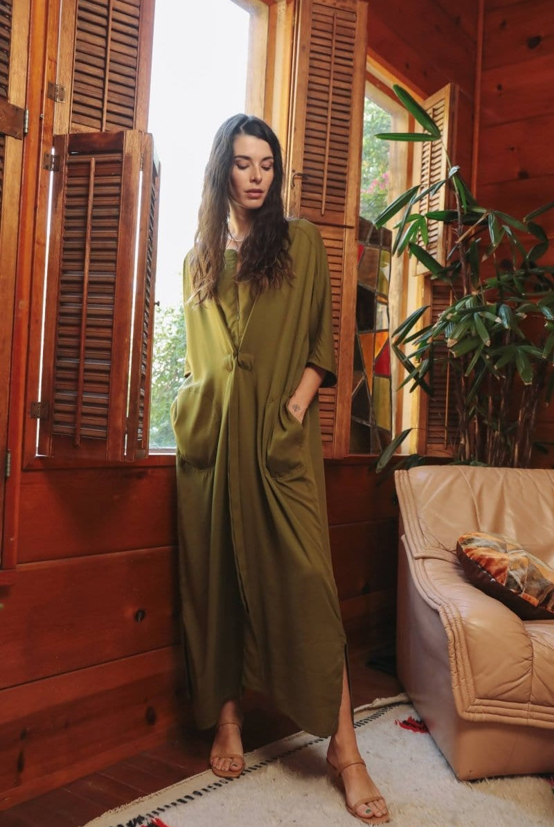 OddBird Loungewear Rüya Tunic - Olive