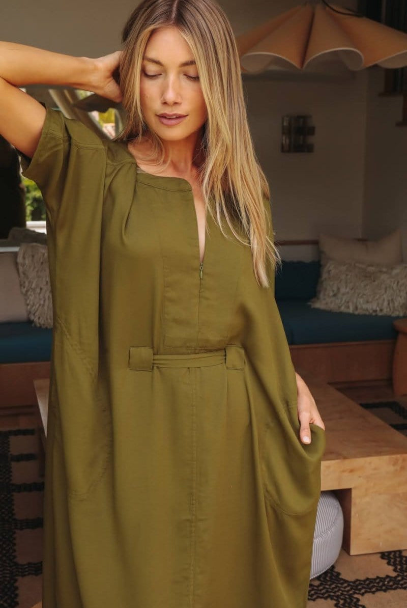 OddBird Loungewear Rüya Tunic - Olive