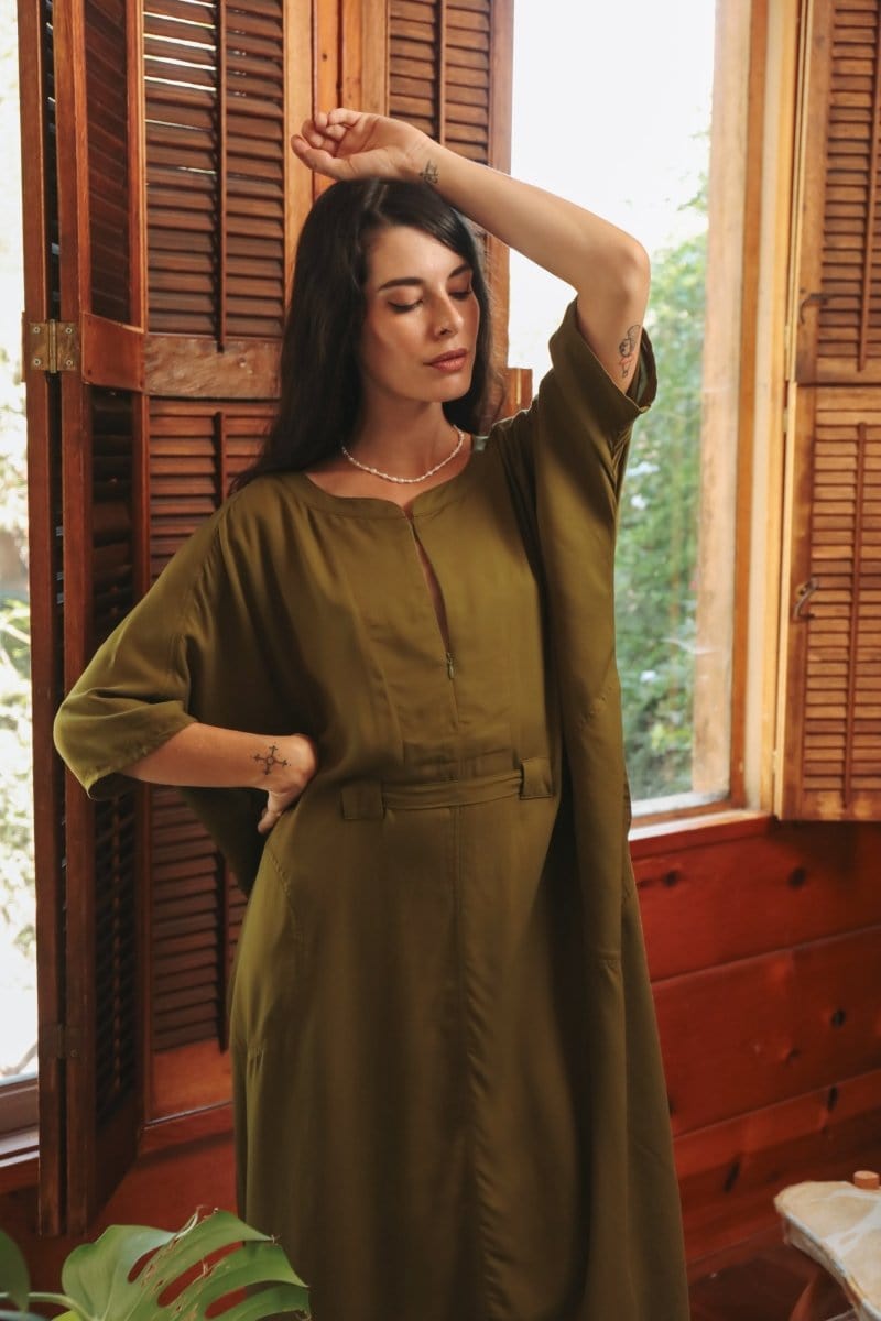 OddBird Loungewear Rüya Tunic - Olive