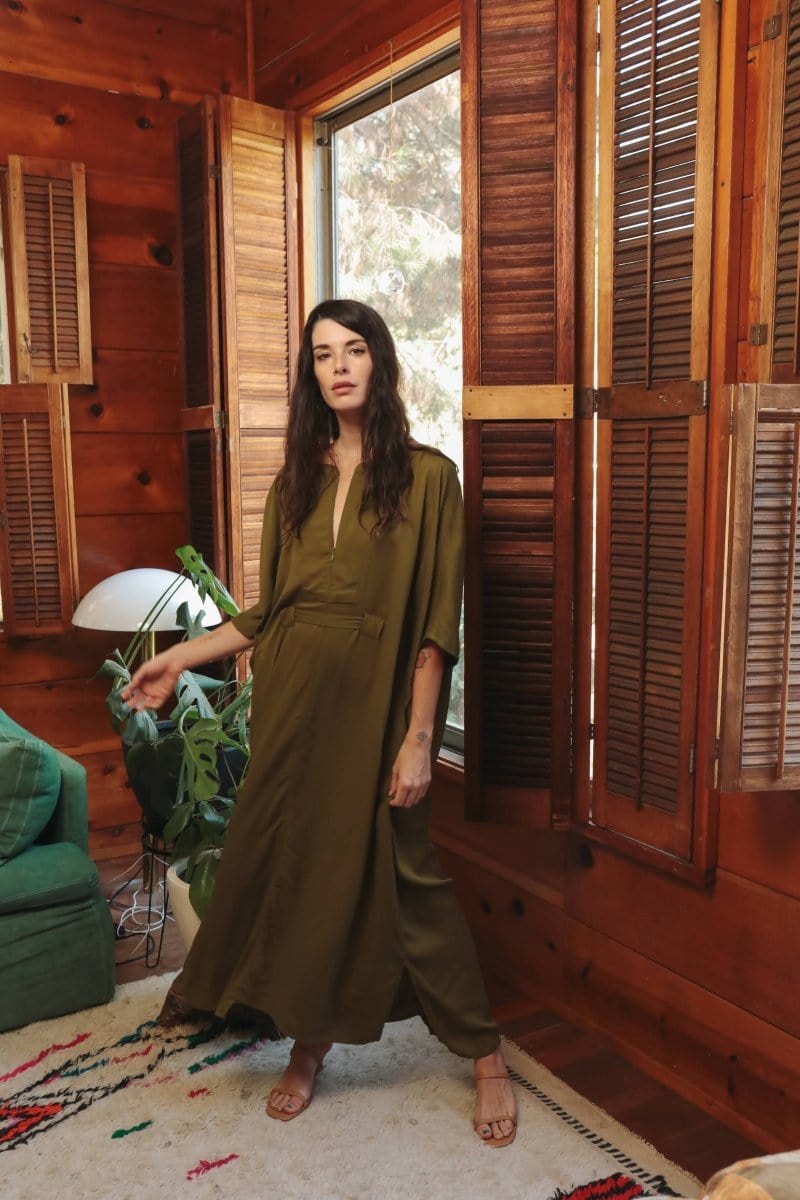 OddBird Loungewear Rüya Tunic - Olive