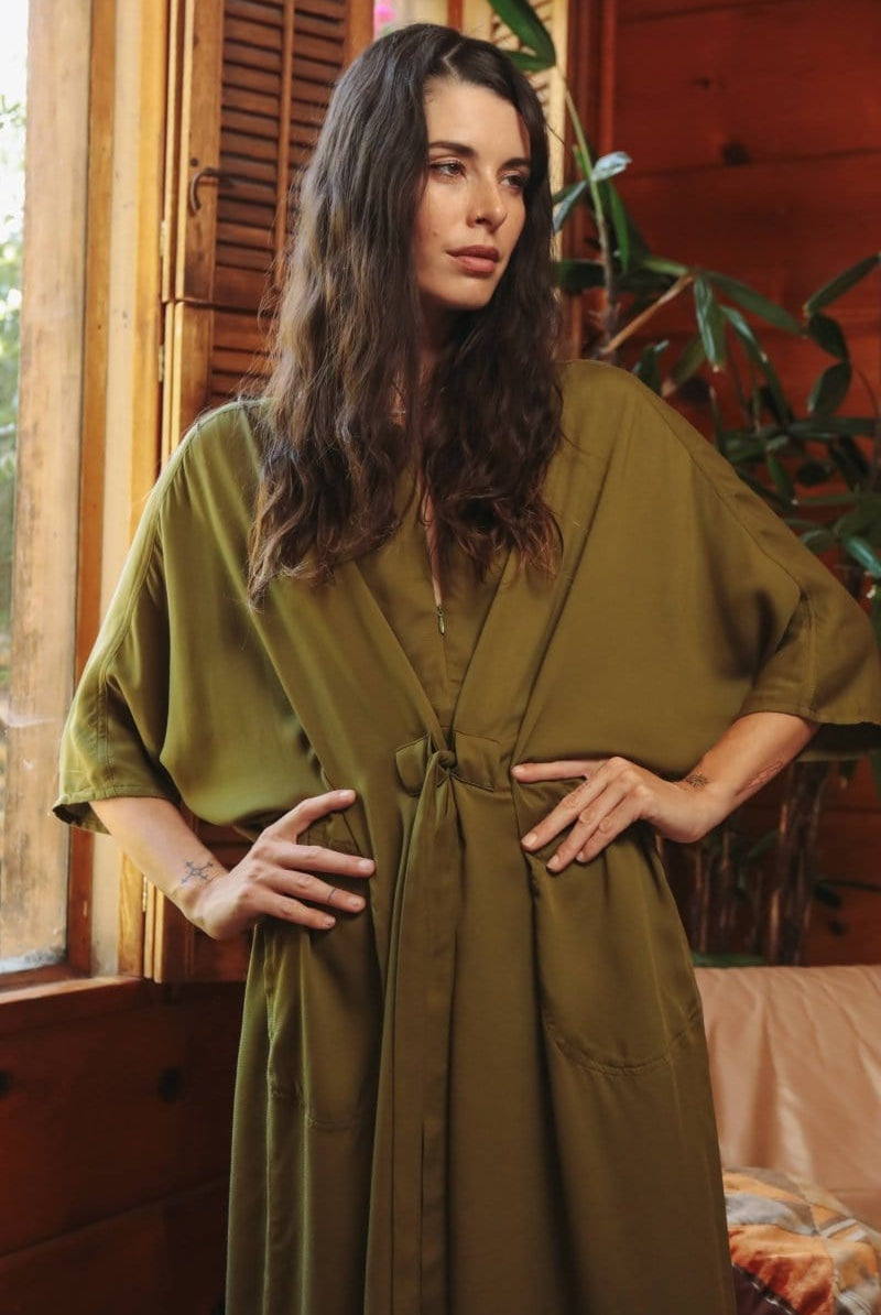 OddBird Loungewear Rüya Tunic - Olive