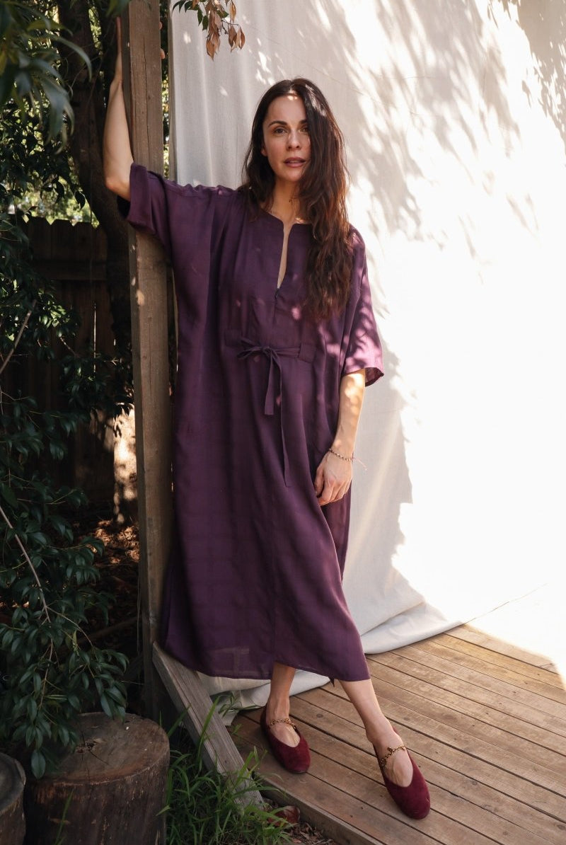 Rüya Tunic - Plum - DLERUYAPLUMXXS - OddBird Co.