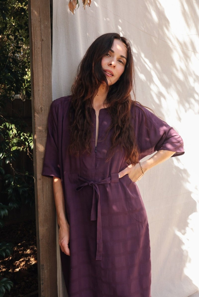 Rüya Tunic - Plum - DLERUYAPLUMXXS - OddBird Co.