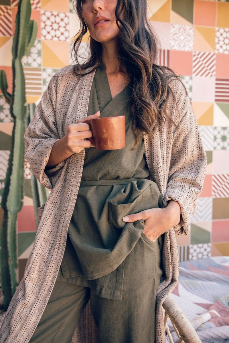 OddBird Loungewear Şile Cloth Two-piece Loungewear Set