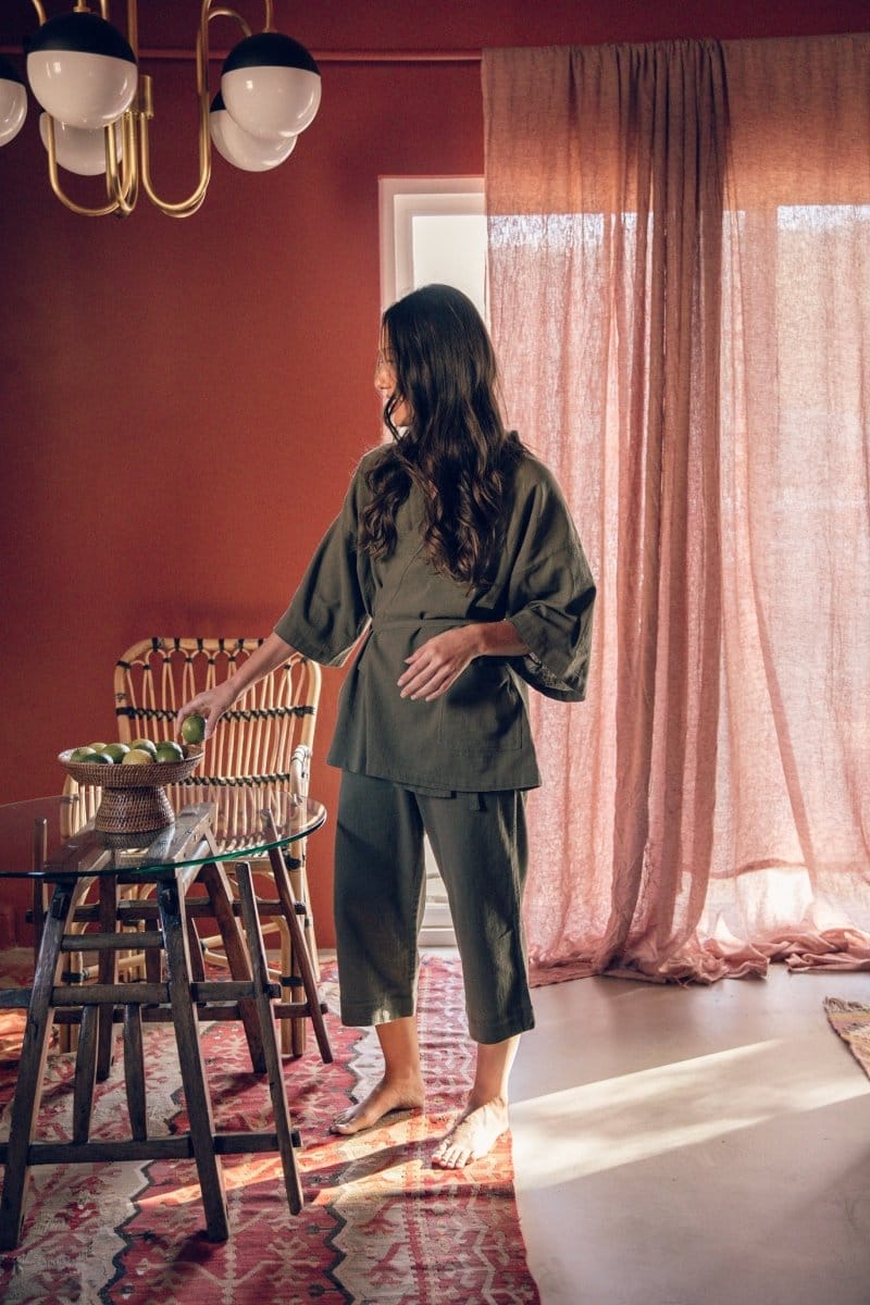 OddBird Loungewear Şile Cloth Two-piece Loungewear Set