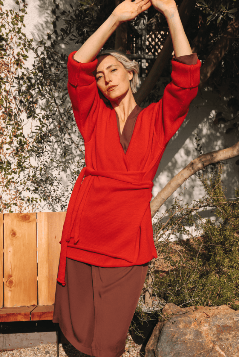Sirin Ballet Sweater - OLESIRINREDXXS - OddBird Co.