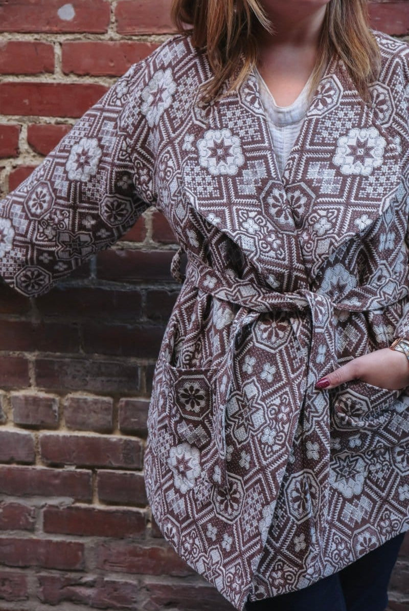OddBird Loungewear The Mosaic Coat- MADE TO ORDER