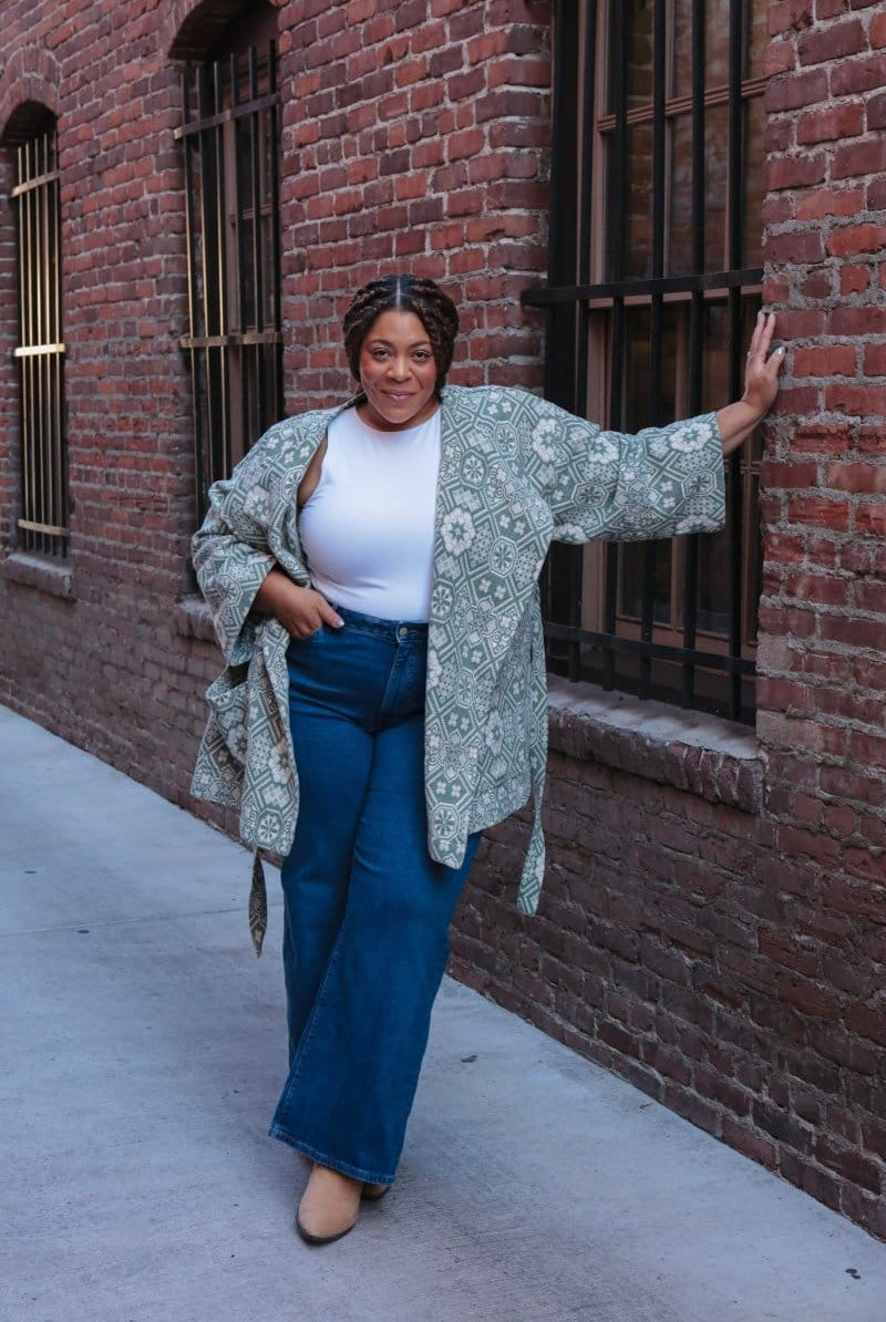 OddBird Loungewear The Mosaic Coat- READY-TO-SHIP (Copy)