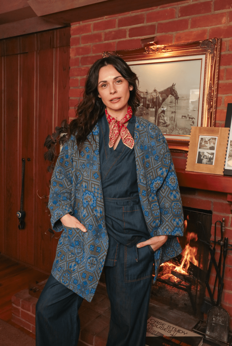 OddBird Loungewear Midnight / XXS/P The Mosaic Coat- MADE TO ORDER