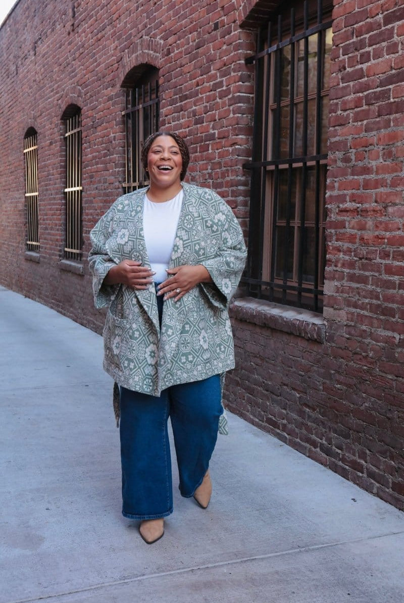 OddBird Loungewear The Mosaic Coat- READY-TO-SHIP (Copy)