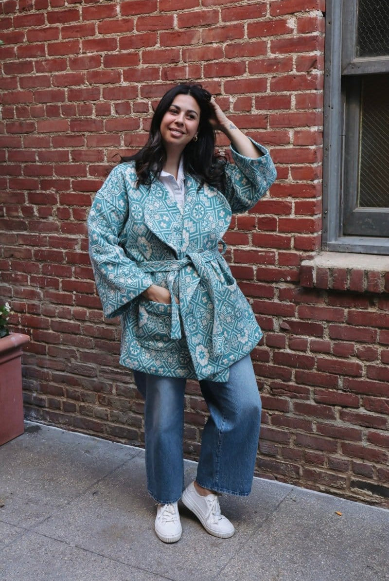 OddBird Loungewear The Mosaic Coat- READY-TO-SHIP (Copy)