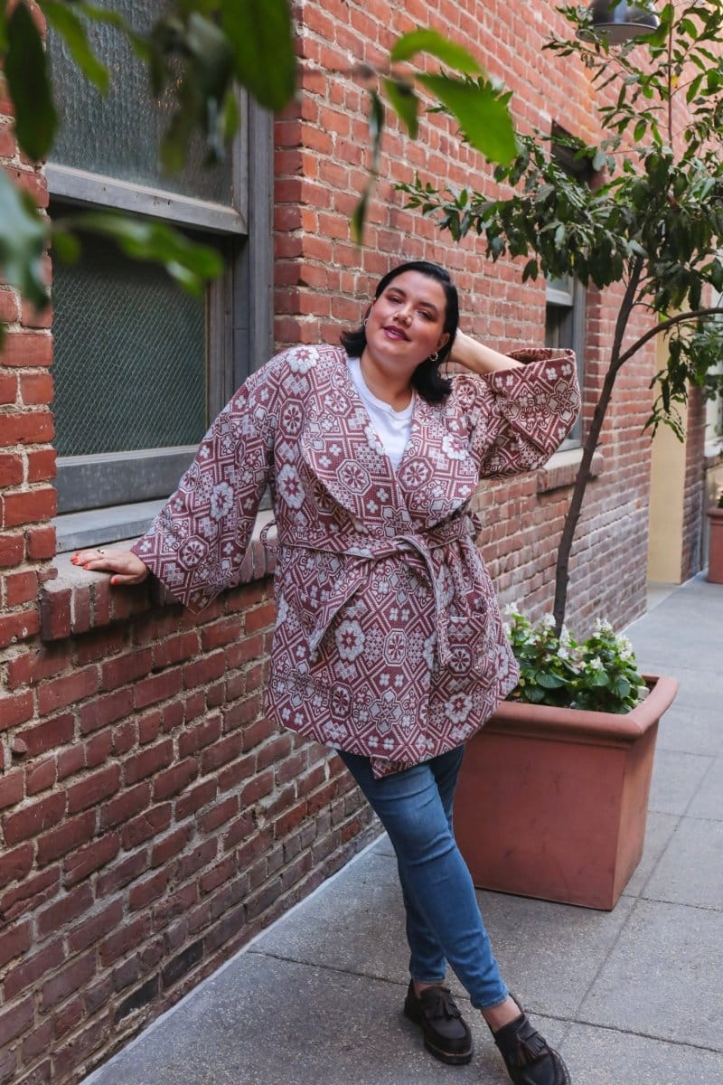 OddBird Loungewear Burnt Orange / XXS/P The Mosaic Coat- MADE TO ORDER