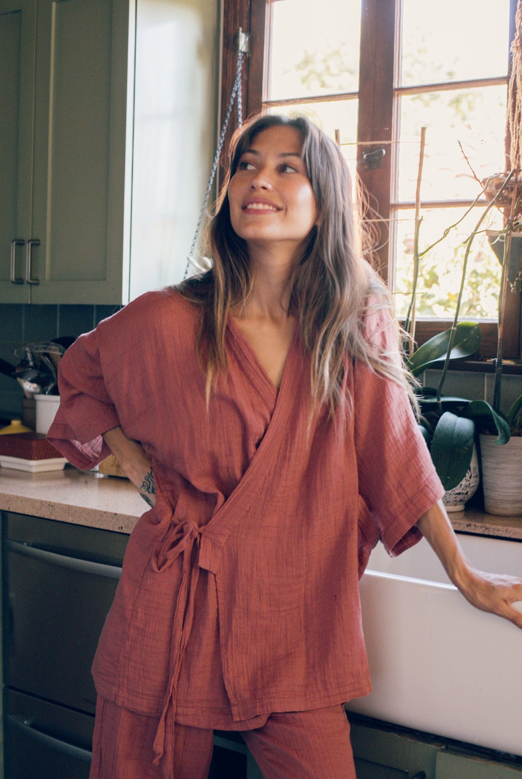 OddBird Loungewear Kardeş Loungewear Separates - Canyon Rose