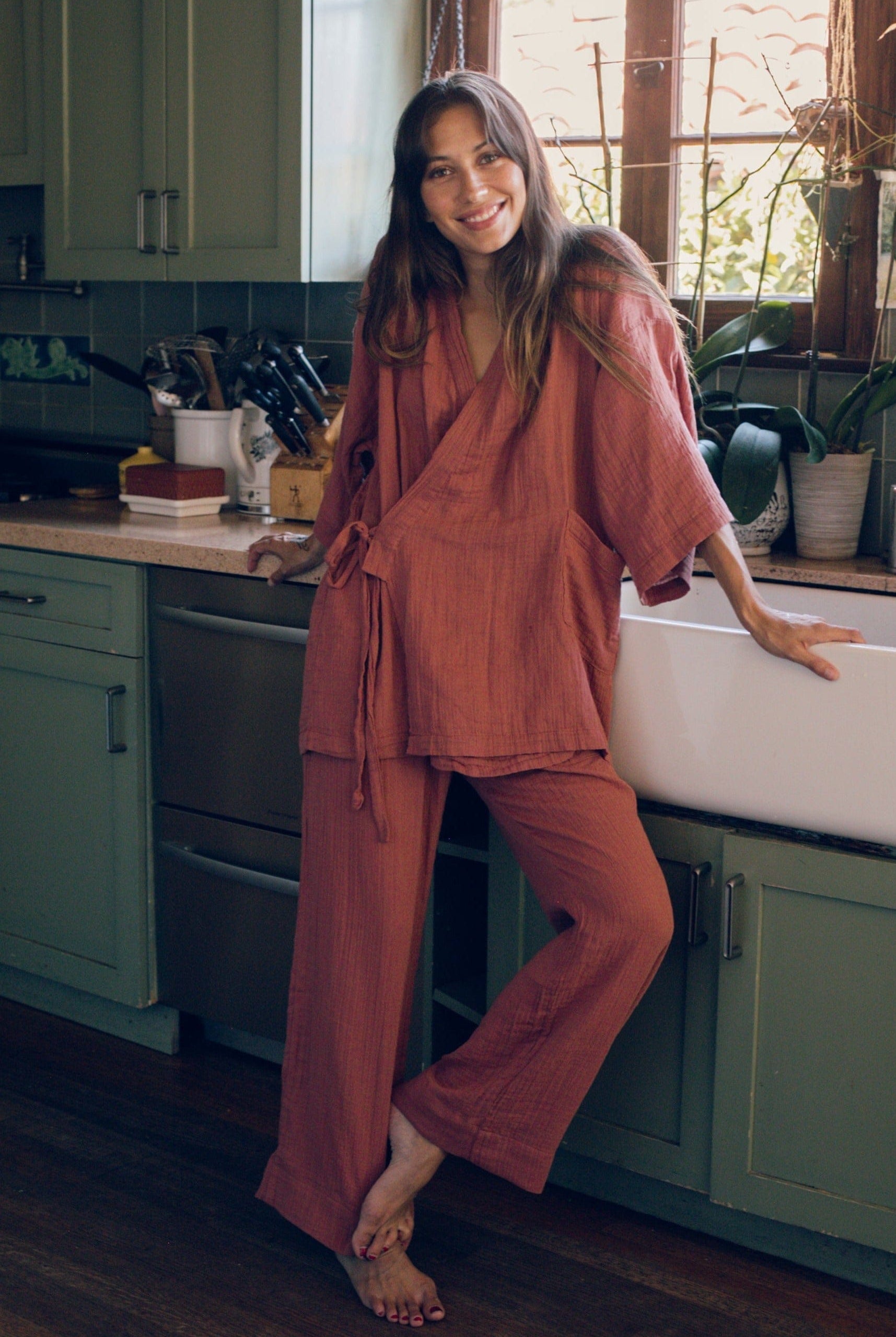 OddBird Loungewear Kardeş Top / XS Kardeş Loungewear Separates - Canyon Rose
