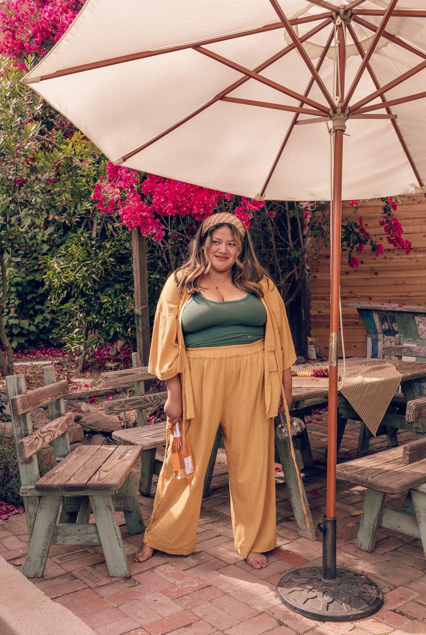 OddBird Loungewear Kardeş Şile Loungewear Separates - Marigold