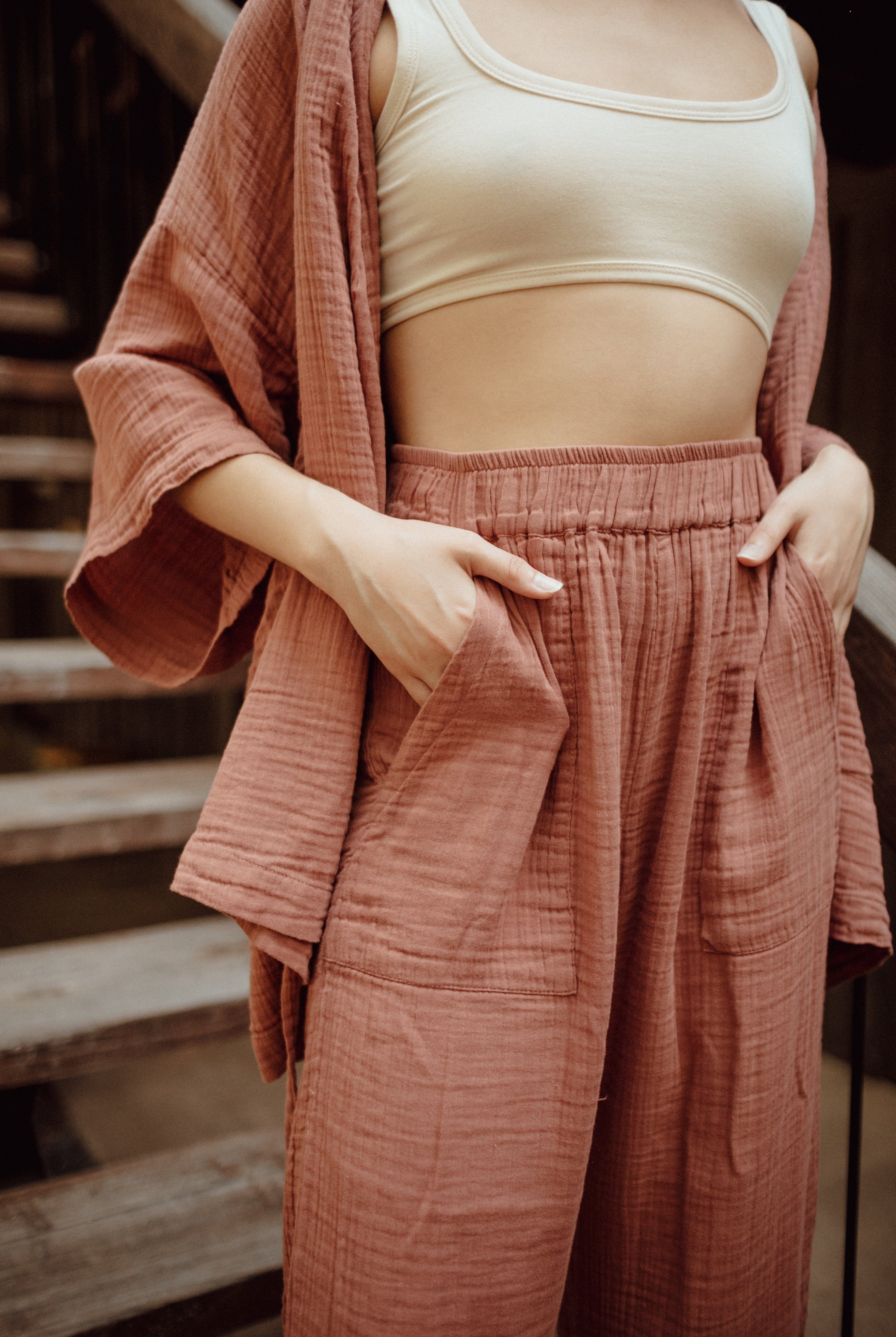 OddBird Loungewear Kardeş Loungewear Separates - Canyon Rose