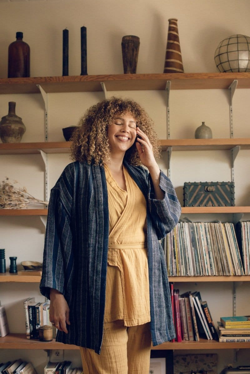 OddBird Robes Asya Kisa-Cut Robe