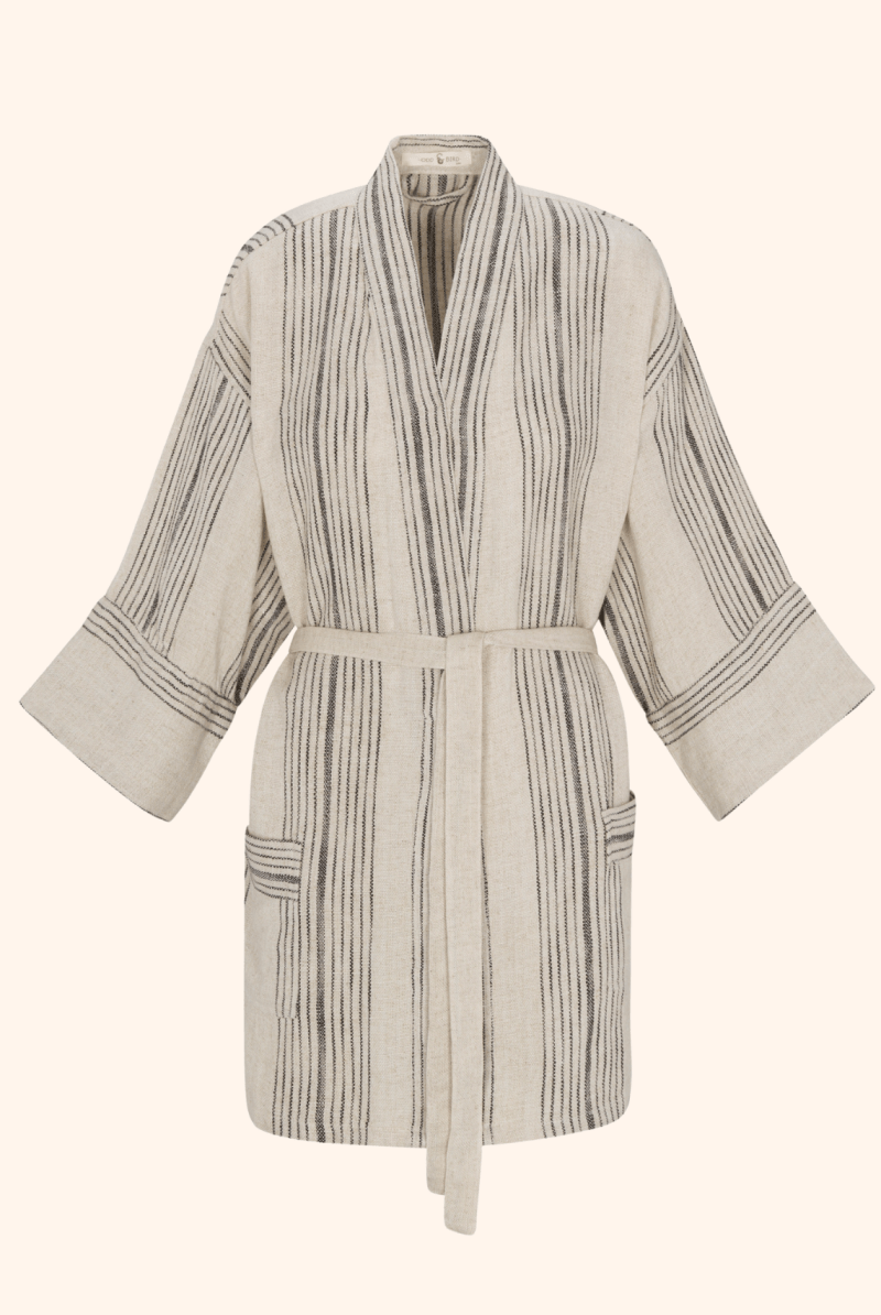 OddBird Robes Fener Linen Kisa-Cut Robe