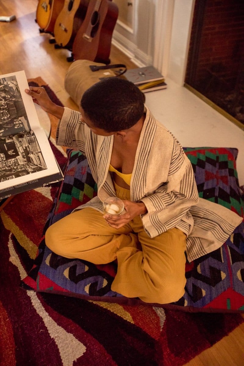 OddBird Robes Fener Linen Kisa-Cut Robe