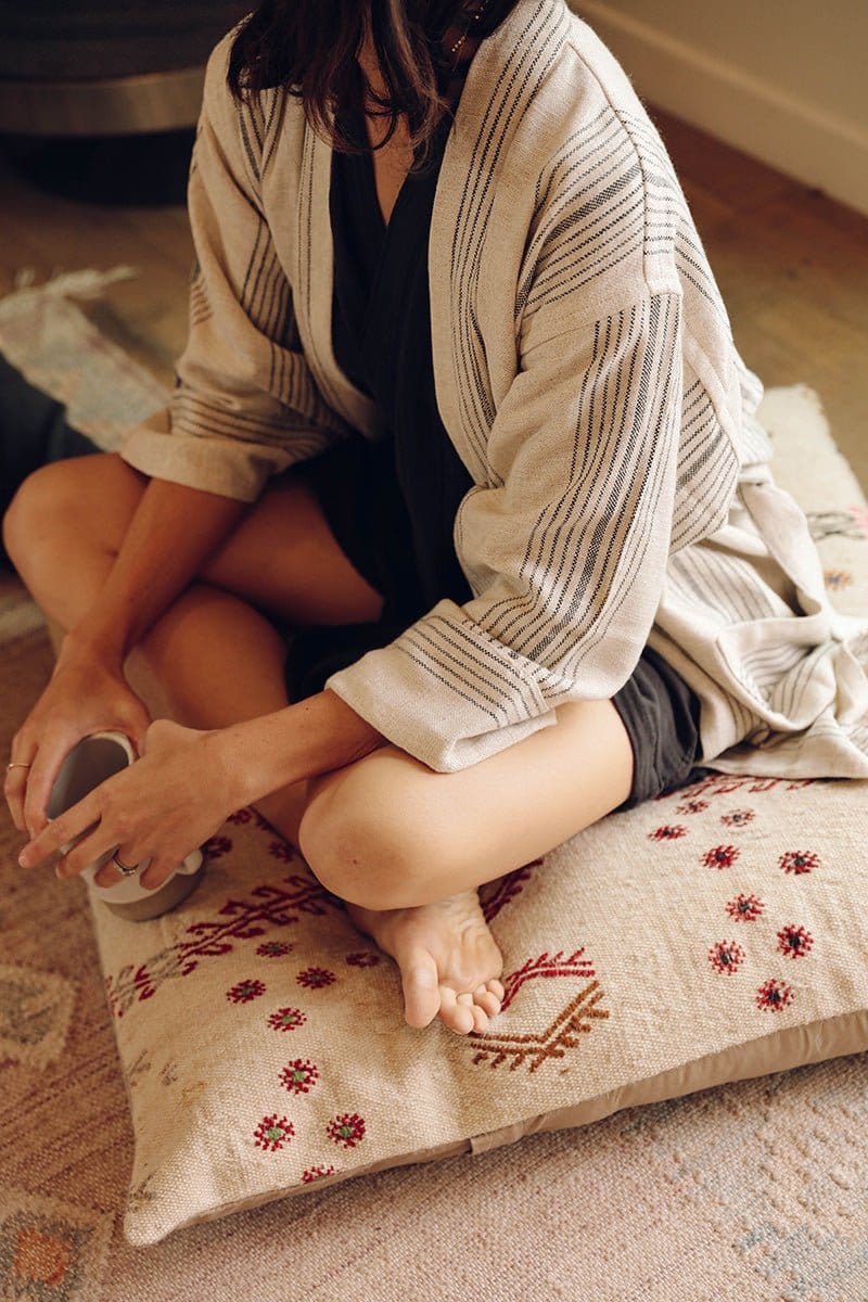 OddBird Robes Fener Linen Kisa-Cut Robe